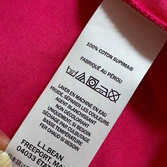 L.L. Bean Front Cardigan womens size Petite Large pima cotton open with pockets - Picture 7 of 11